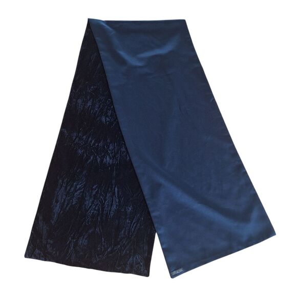 Jessica McClintock Black Velvet Oversized Wrap Shawl Scarf Formal Event - Picture 1 of 16